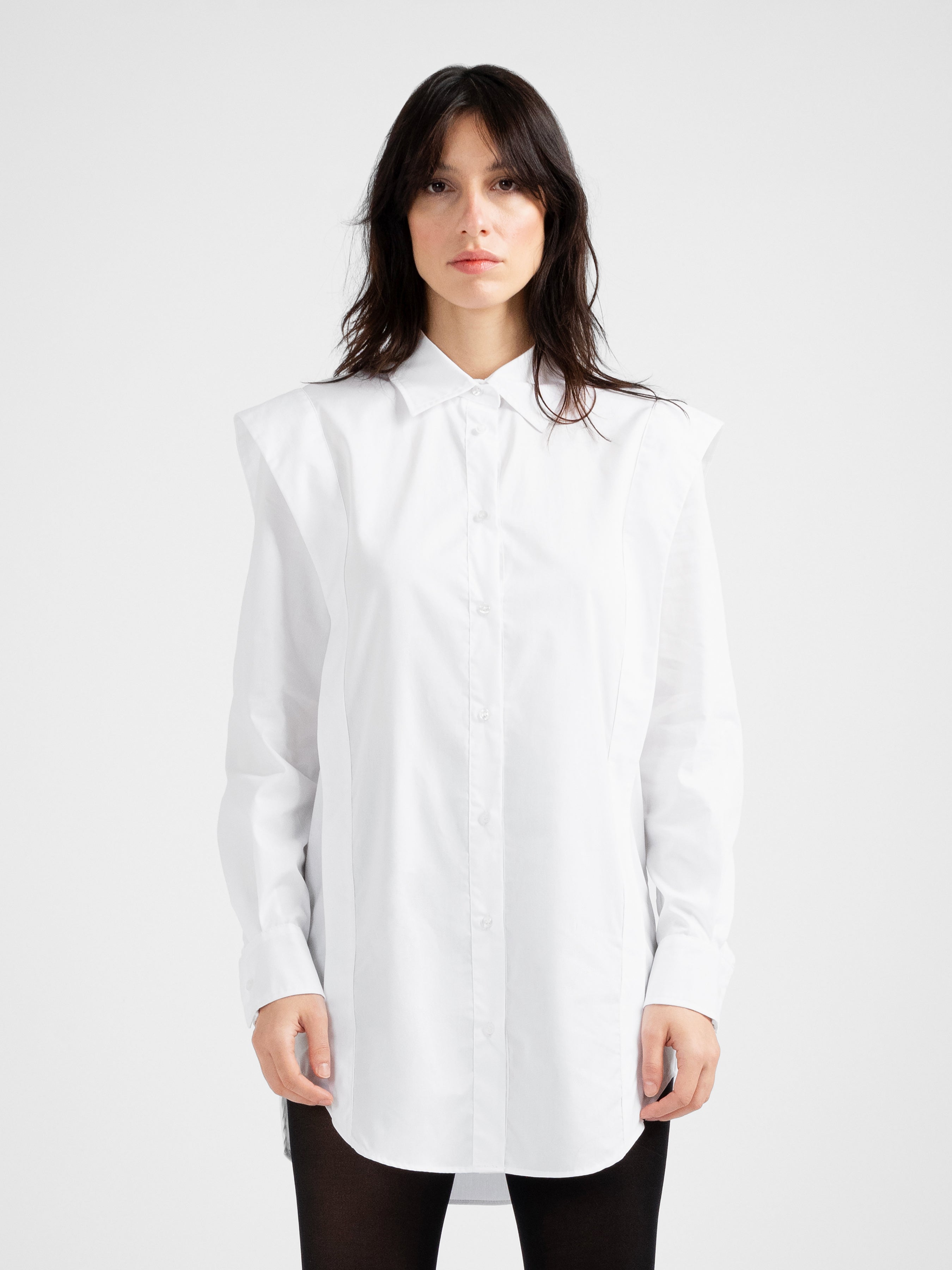KEISD White Wide Shoulders Shirt DIVALO Transylvania keisd-white-wide-shoulders-shirt-divalo-transylvania
