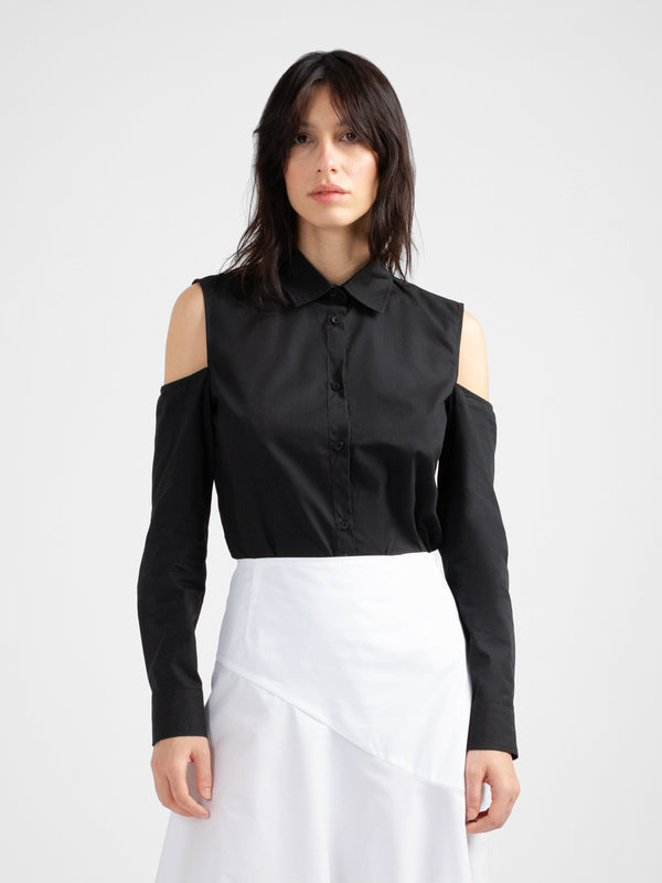 PINTAK black shirt with cut-out