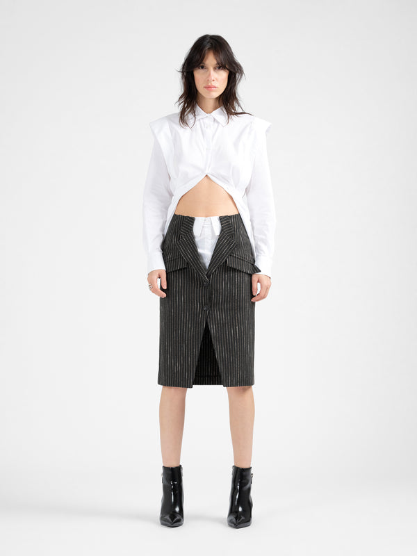 VERITY skirt with bulit-in shirt
